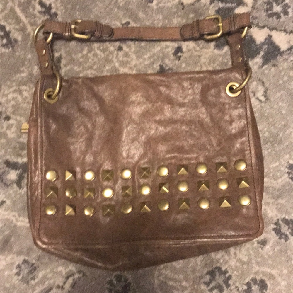 Greige Fossil Shoulder Bag